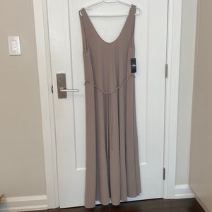 Crepe maxi dress
